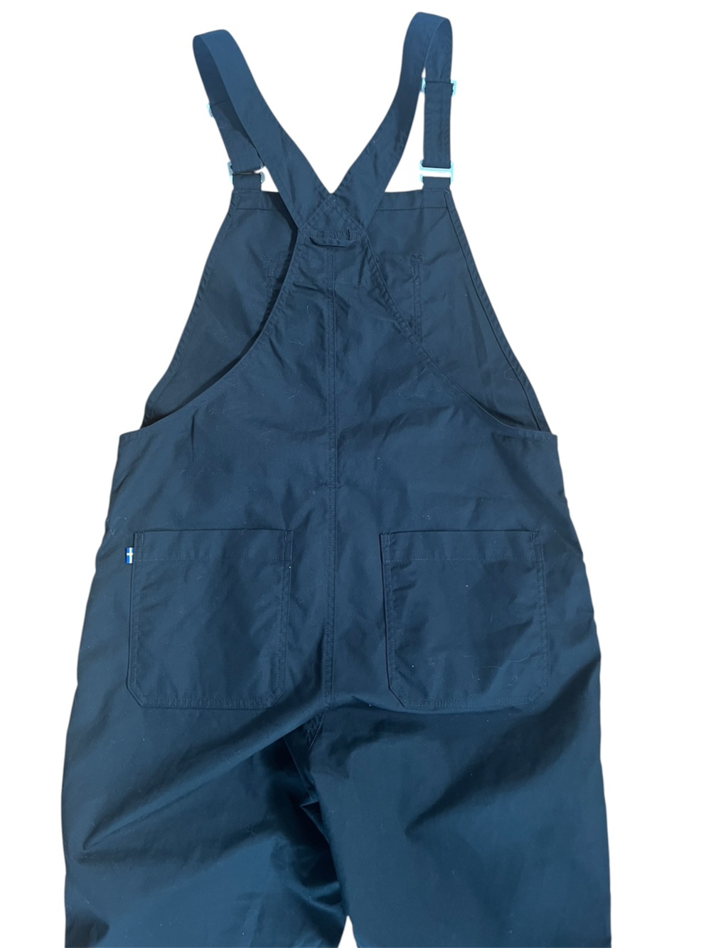 Fjallraven Black Waxed Vardag Dungaree Trousers Gorpcore Pocket Black Overalls - Picture 5 of 15
